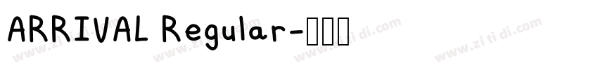 ARRIVAL Regular字体转换